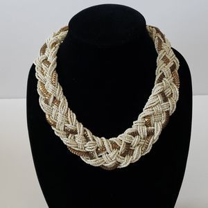 Vintage Beaded Statement Necklace